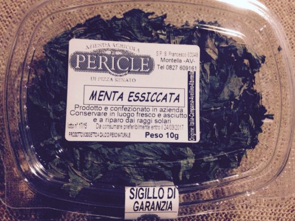 Menta essiccata